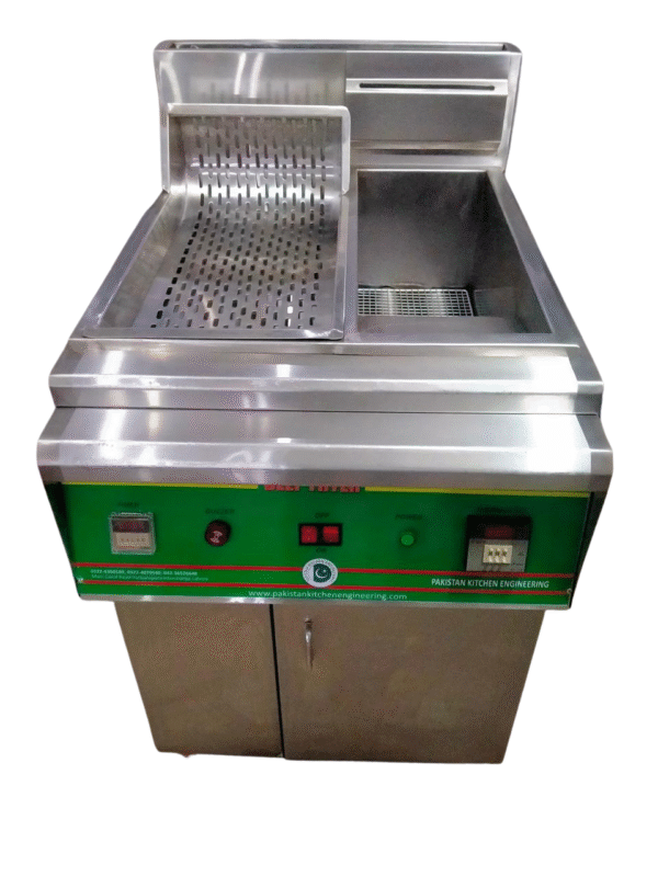 Fryer 2 Tubes with Chip Dum – 16L LPG Blower | Pakistan Kitchens